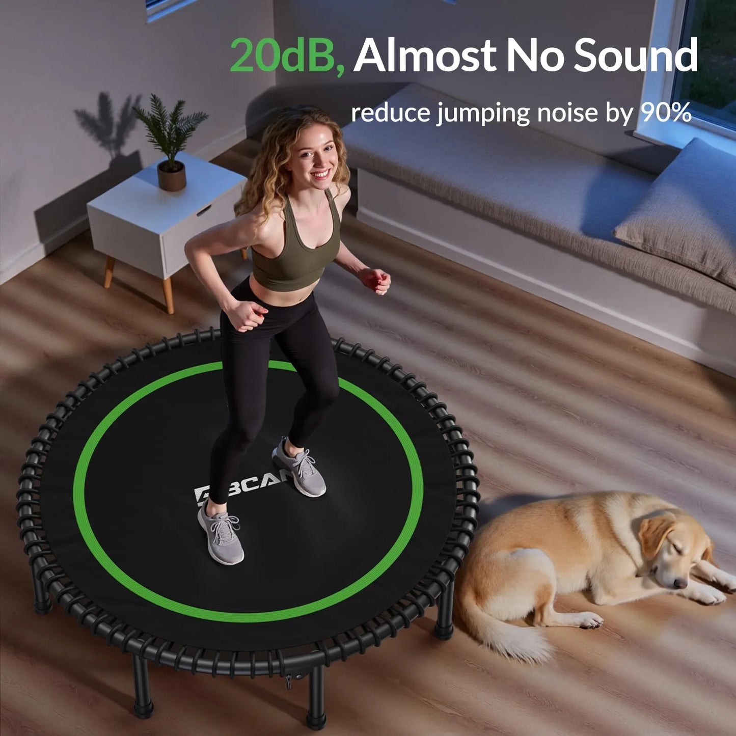 Bcan 48" Foldable Adult Mini Trampoline