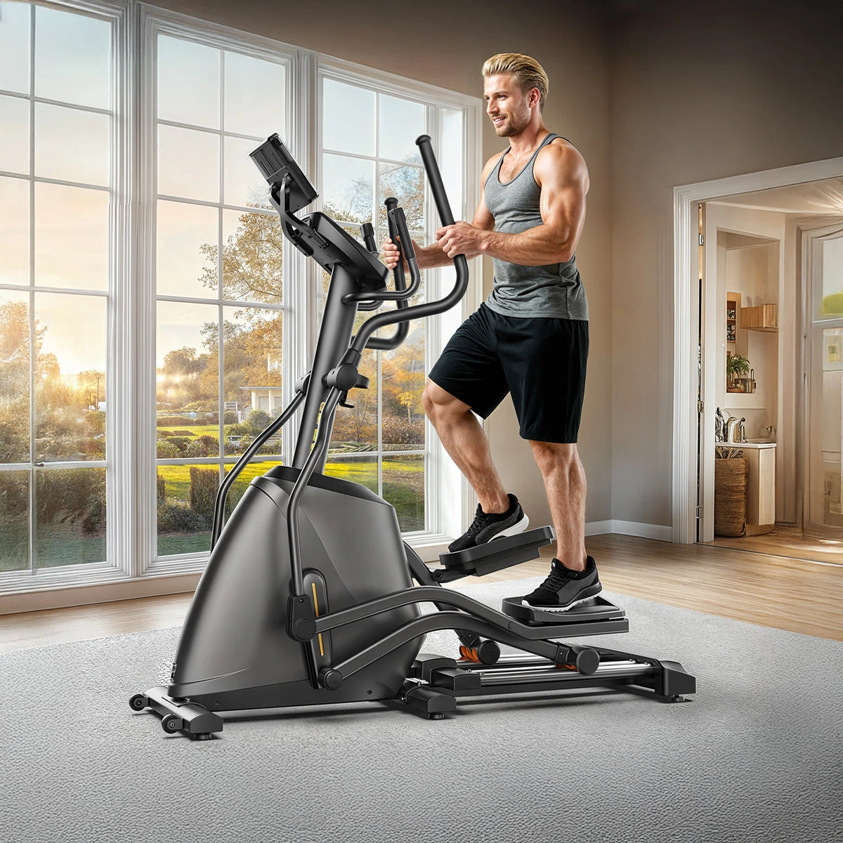 YOSUDA Glide Pro Electromagnetic Elliptical Machine