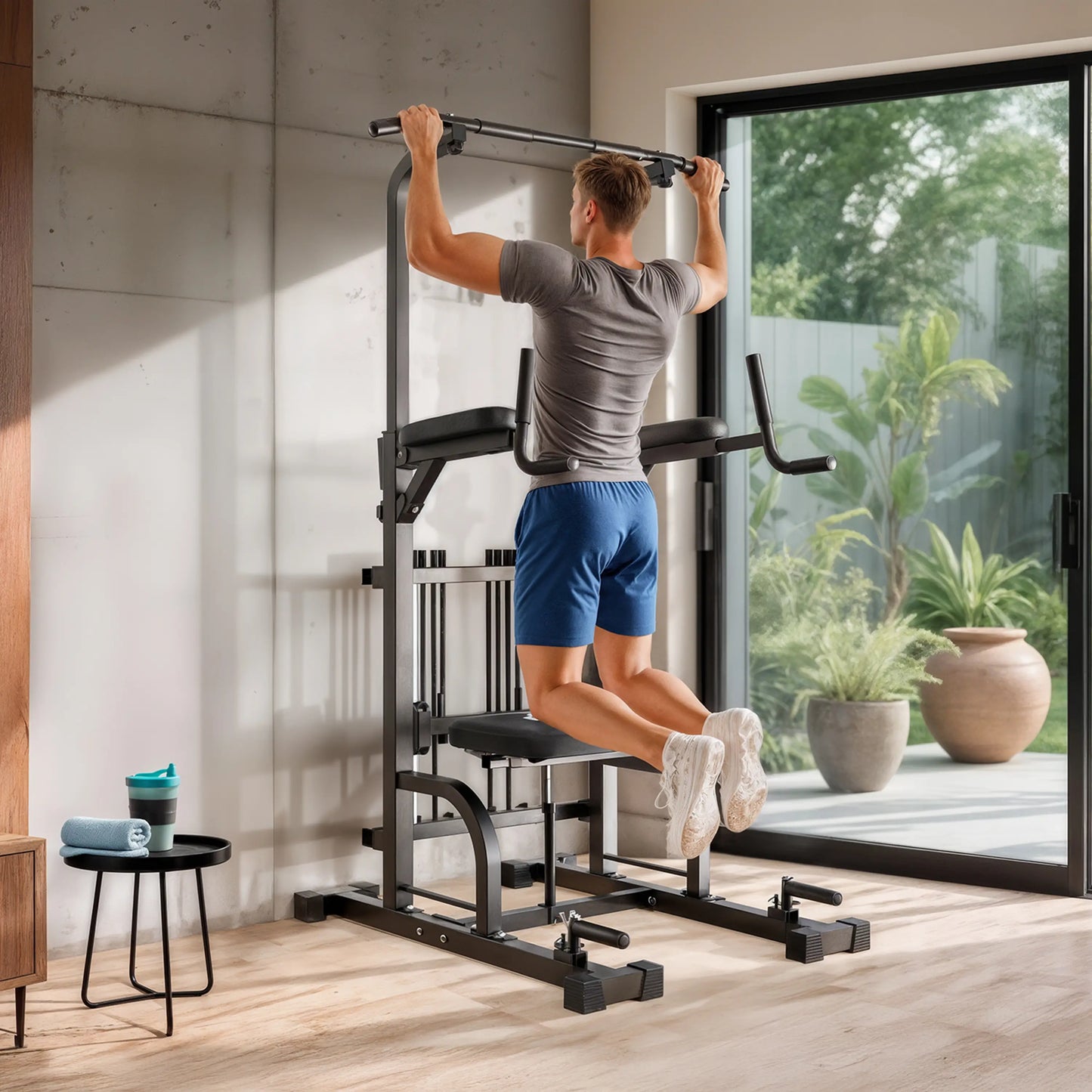 SPORTSROYALS Eagle Select Pull-up Power Tower with Assistance Bands