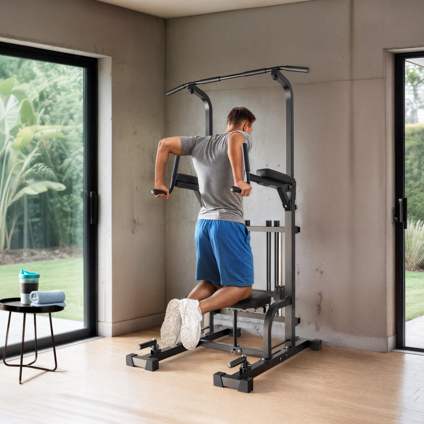 SPORTSROYALS Eagle Select Pull-up Power Tower with Assistance Bands