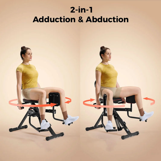 FED Fitness Flybird Series HA1 2-in-1 Hip Abductor and Adductor Machine has two training modes, can meet your requirements for training the glutes and hip.
