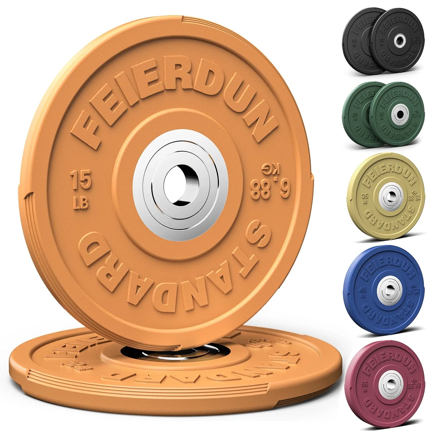 FED Fitness Feierdun Series BP1 Color Olympic Bumper Plate 2"