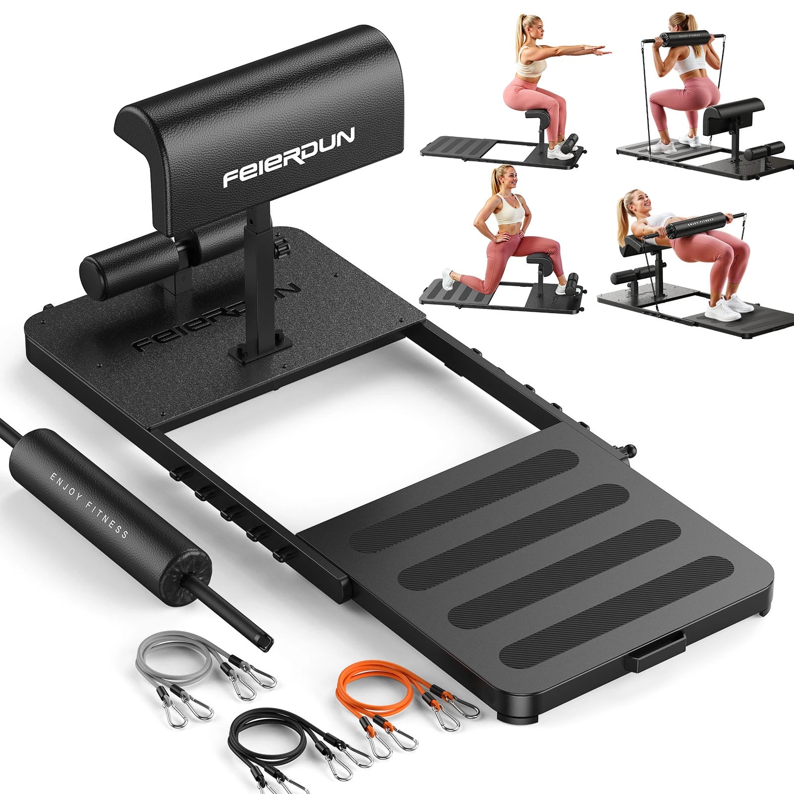 Feierdun exercise platform with accessories on a white background