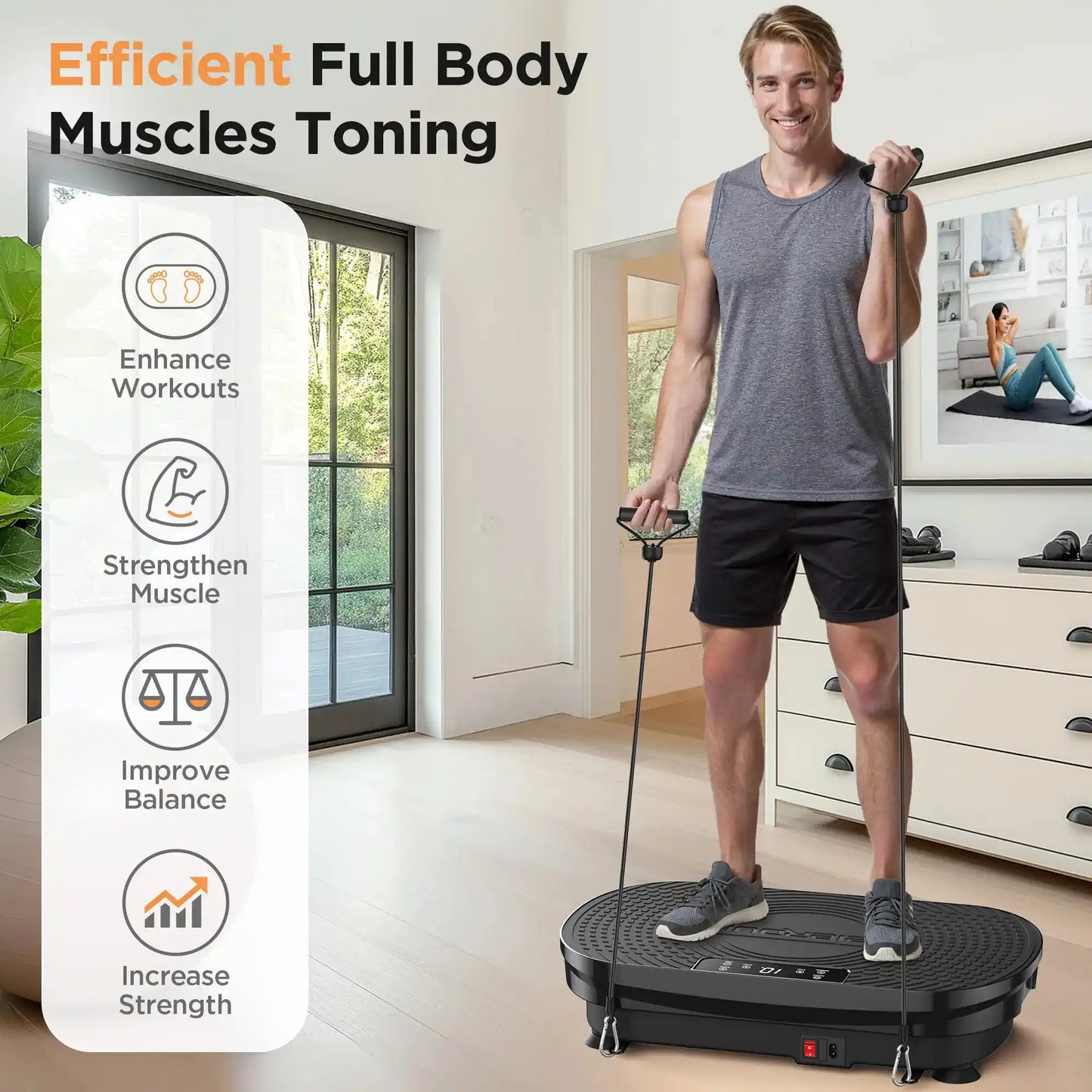 FEIERDUN Power Vibration Plate BLACK-main picture3