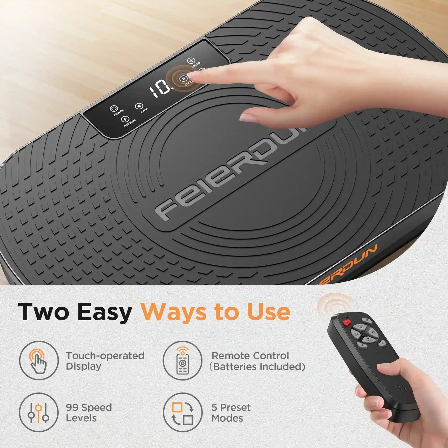 FEIERDUN Power Vibration Plate BLACK-main picture6