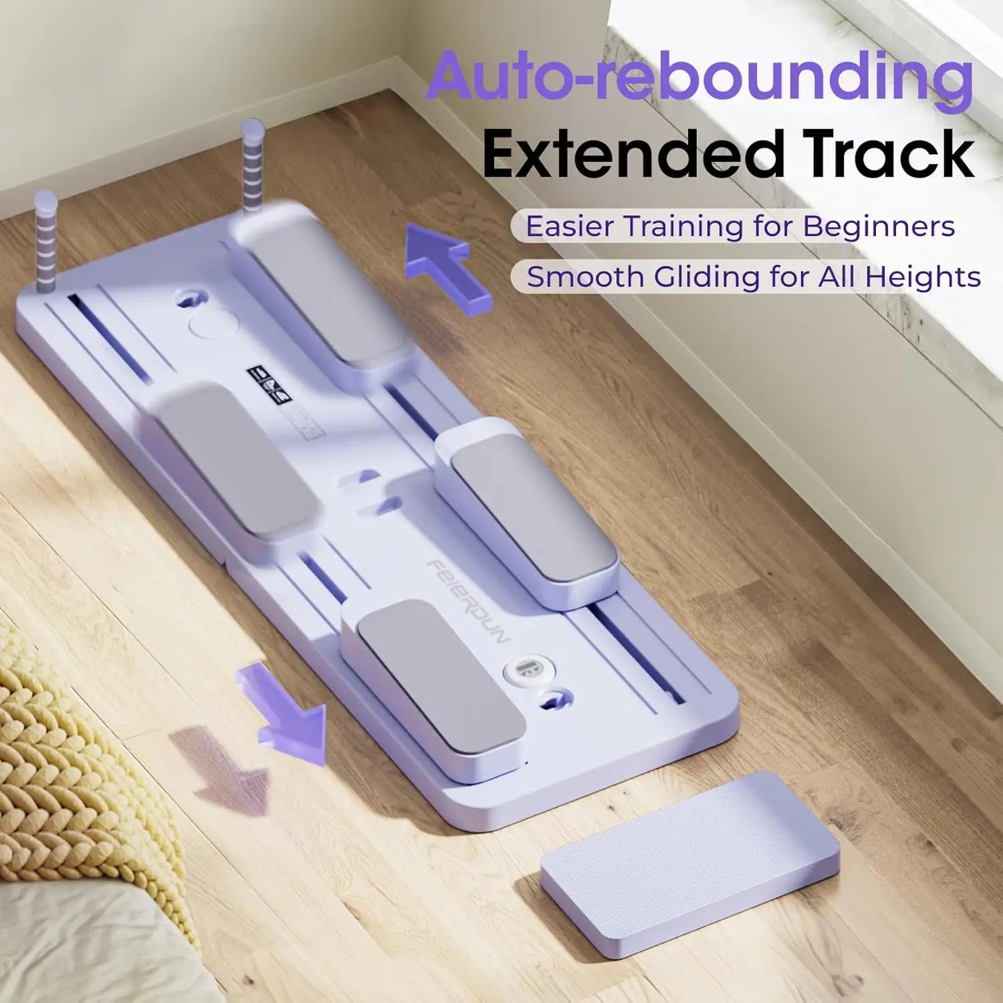 Feierdun Multifunctional Pilates Board Set Pink/Purple