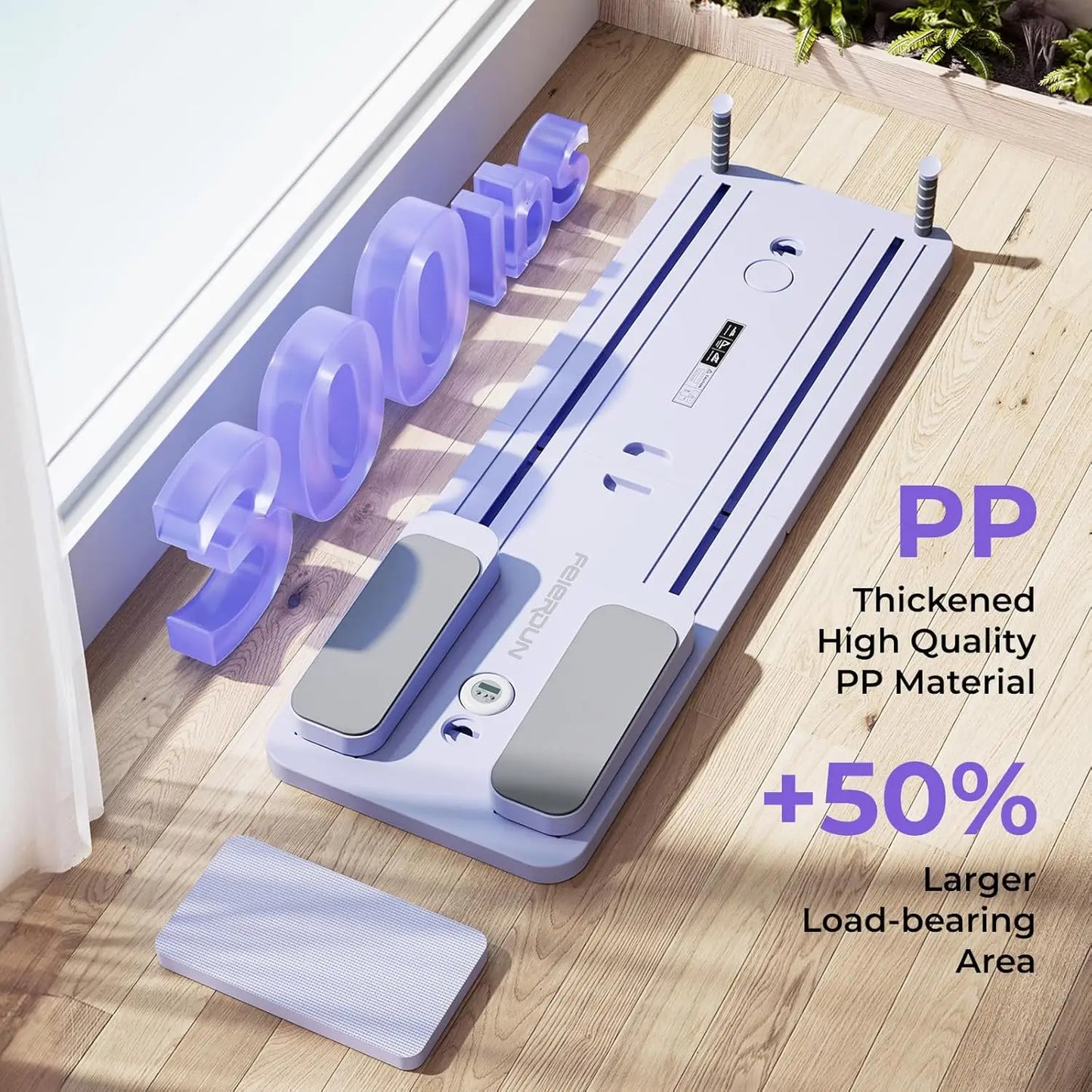Feierdun Multifunctional Pilates Board Set Pink/Purple