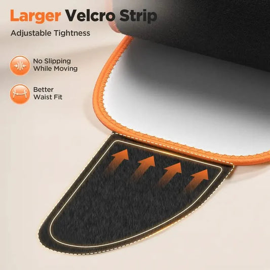 Larger Velcro Strip with adjustable tightness features on a beige background