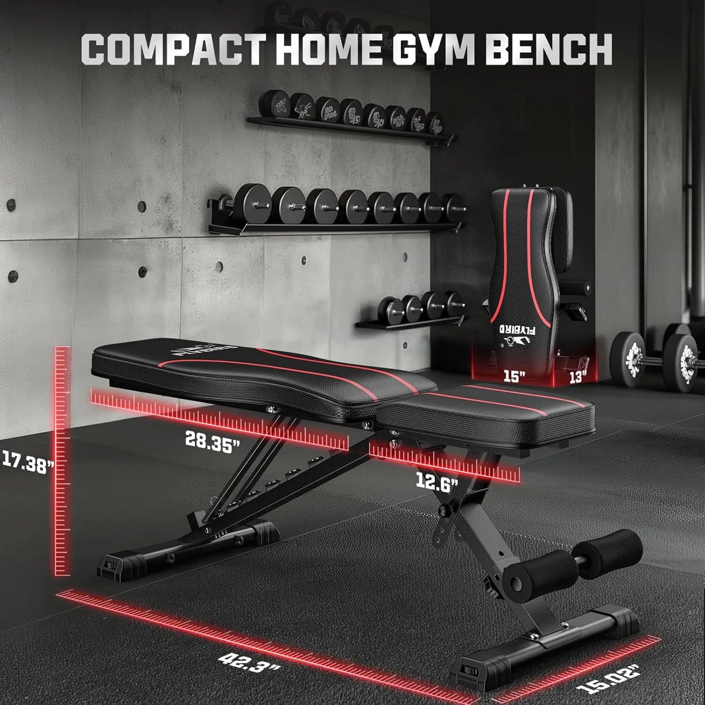 Flybird Adjustable Utility Weight Bench