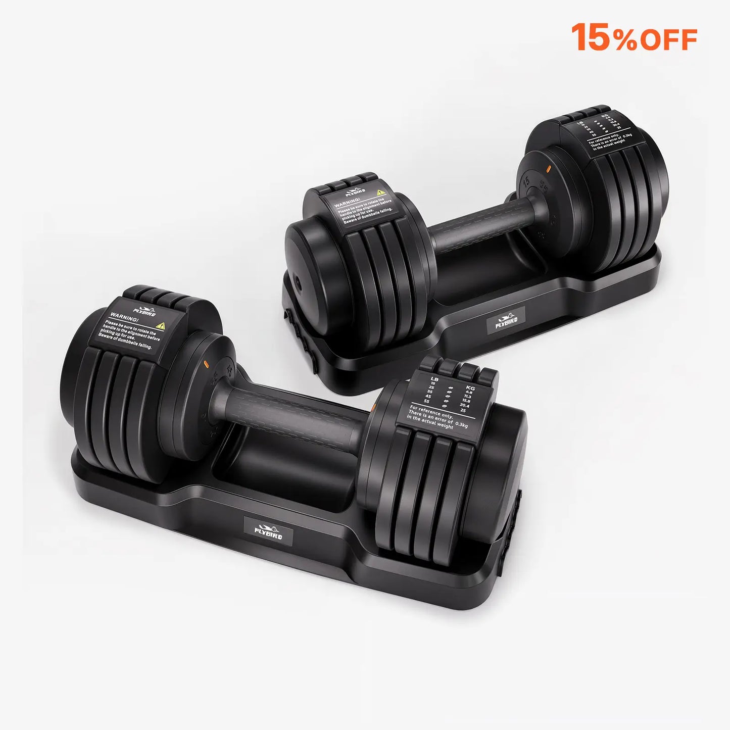 FLYBIRD Lark Select Adjustable Dumbbell 55LB