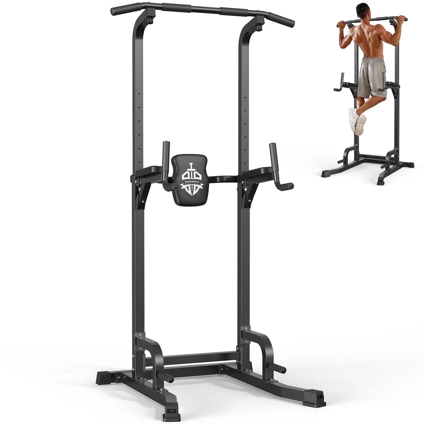 Sportsroyals PT1 Adjustable Power Tower Pull-Up Dip Station
