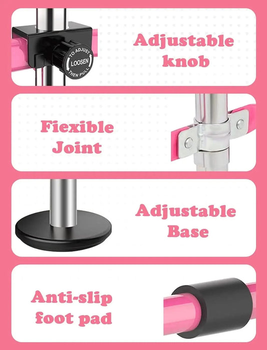 Sportsroyals Adjustable Height gymnastics bar for Kids