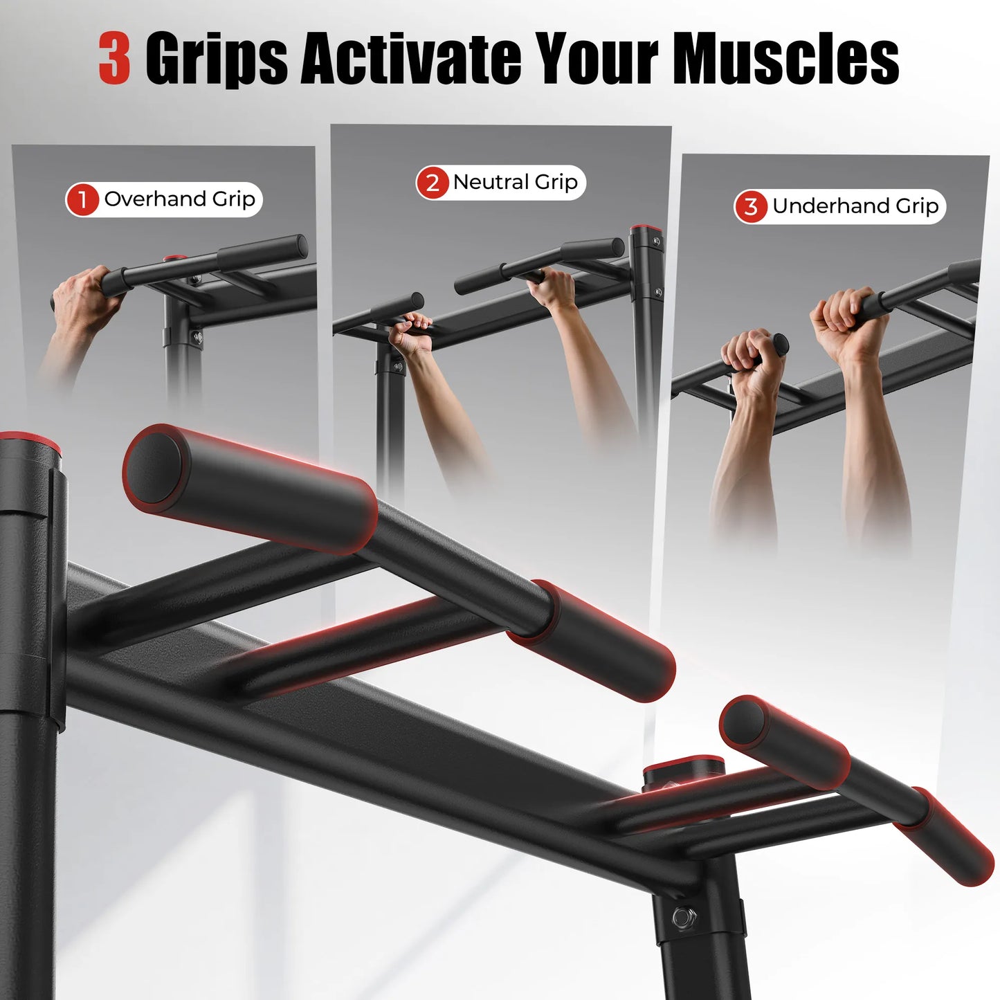 Sportsroyals Power Tower Pull Up Bar Station with Triangle Base