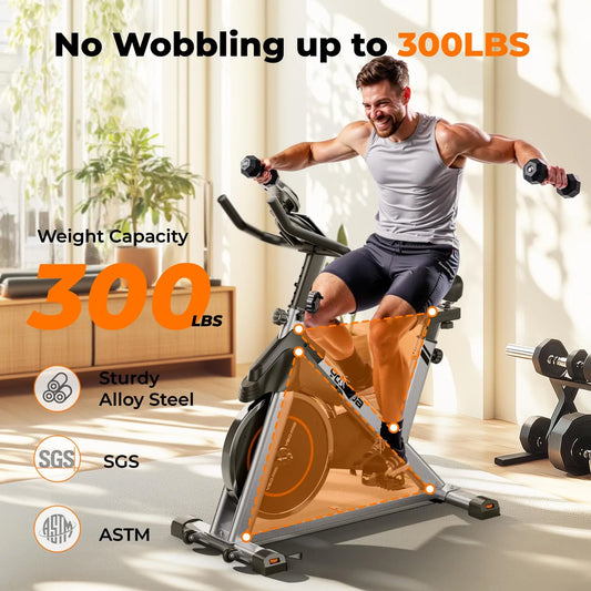Yosuda EB1 Magnetic Indoor Cycling Bike with 300 LBS Capacity
