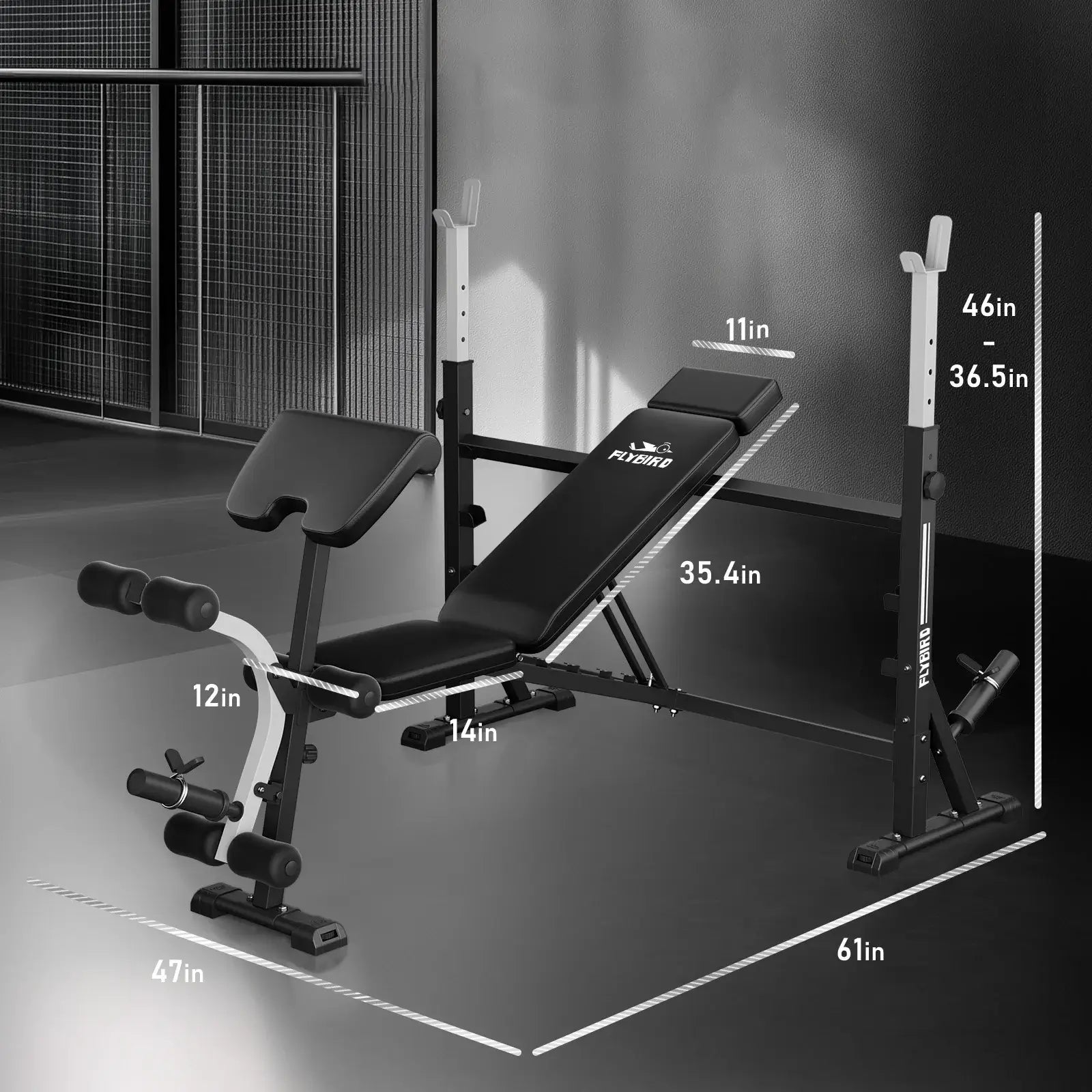 flybird_olympic_bench-47inch- specs detail