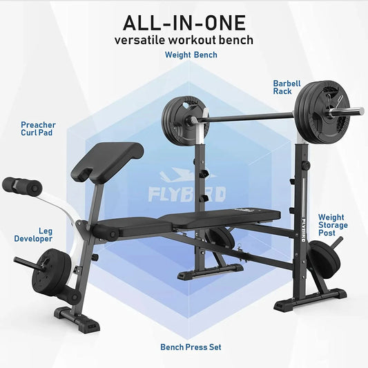 flybird standard weight bench, bench press machine