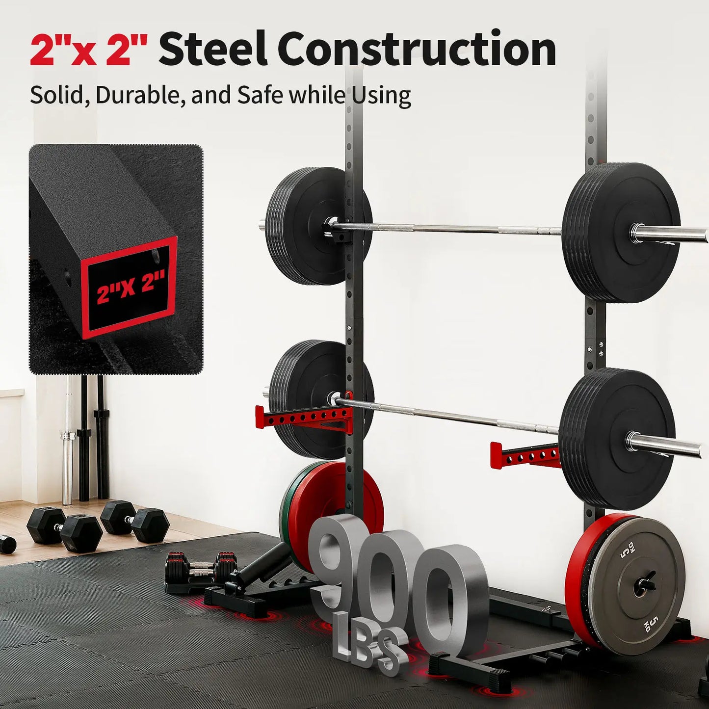 Flybird Squat Rack with Pull-Up Bar