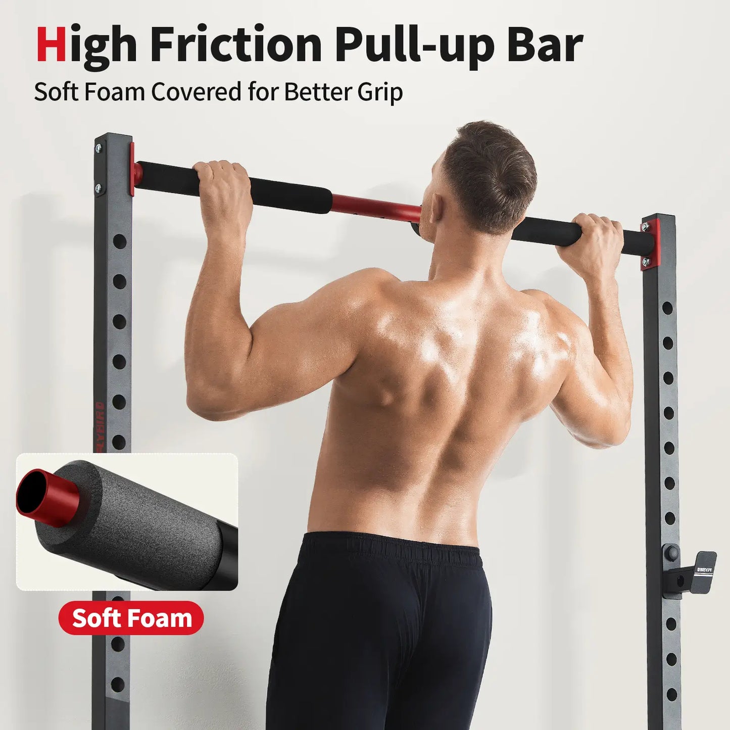 Flybird Squat Rack with Pull-Up Bar