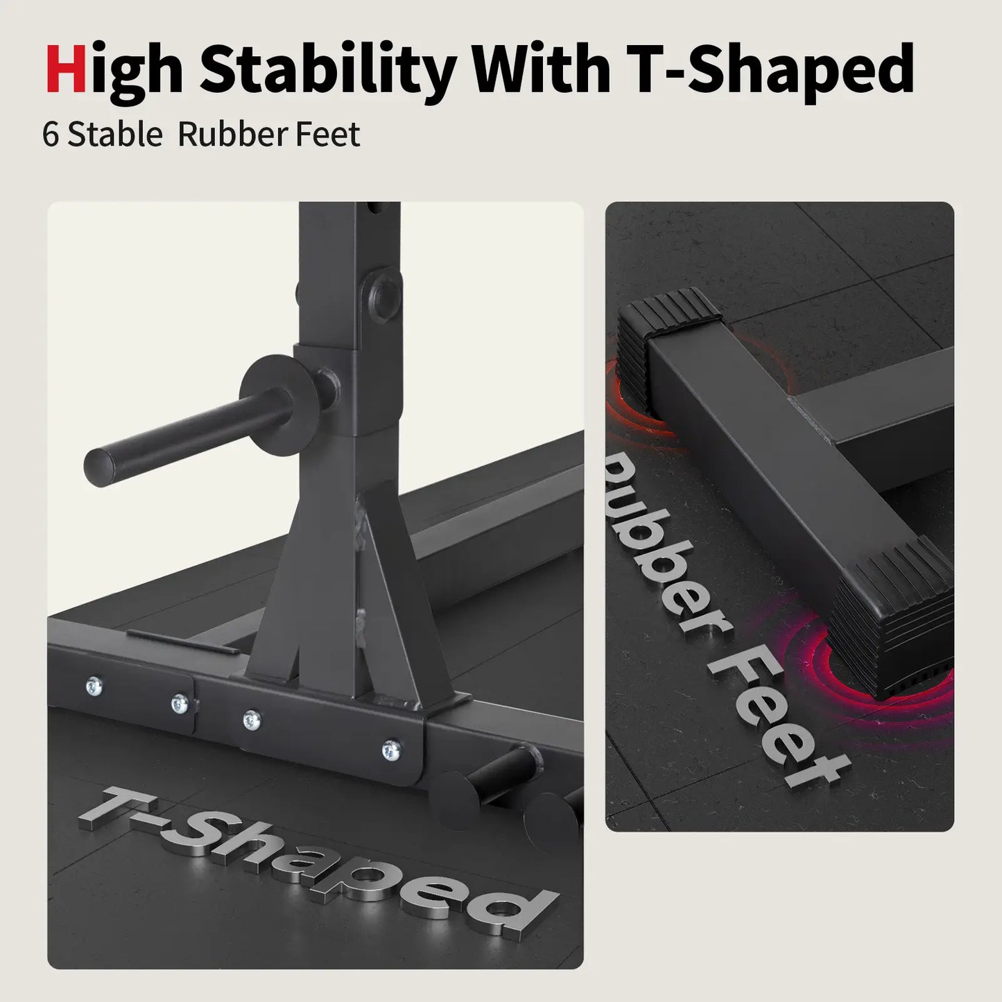 Flybird Squat Rack with Pull-Up Bar