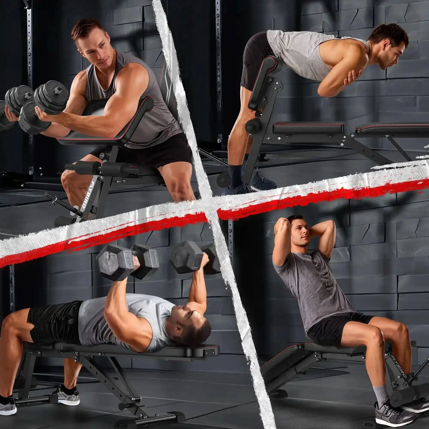 Flybird WB9 Multi Purpose Weight Bench With Preacher Curl Attachment