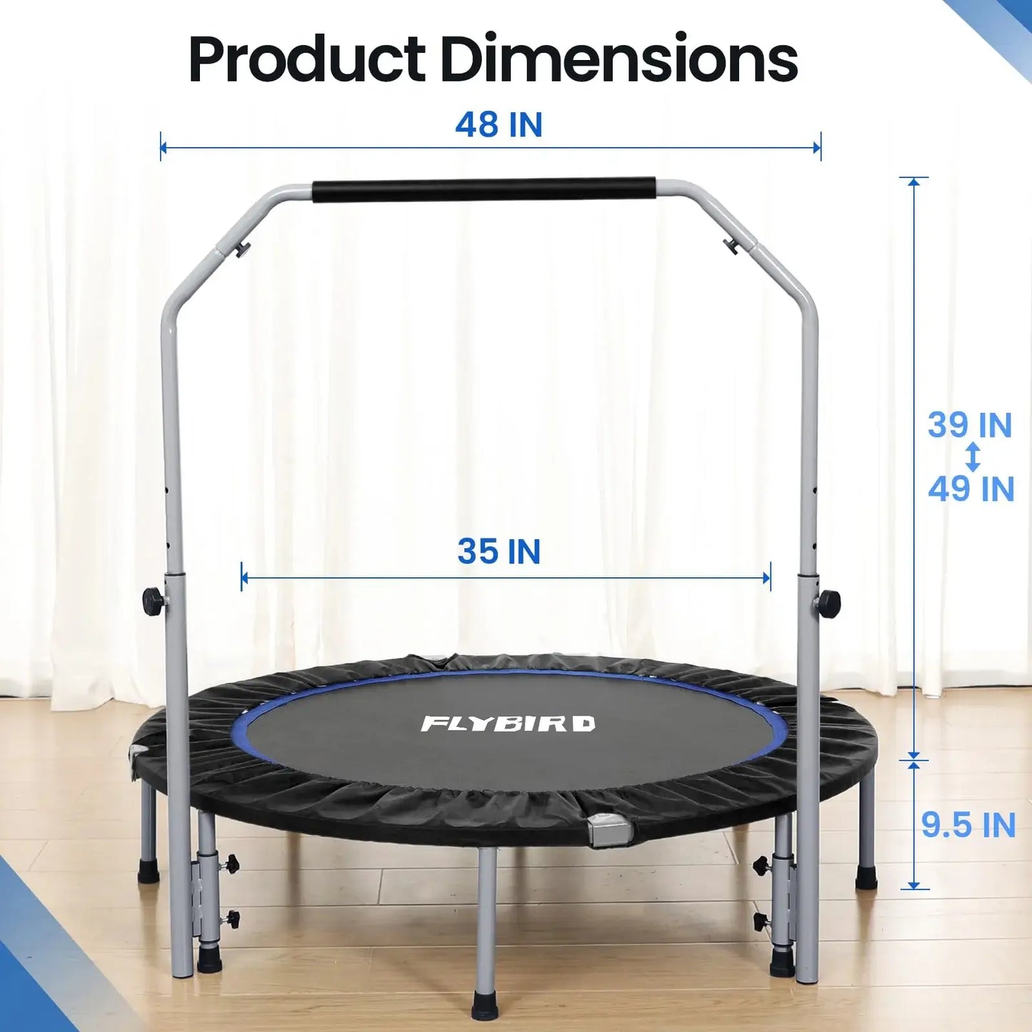 Flybird Foldable Indoor Trampoline Spring
