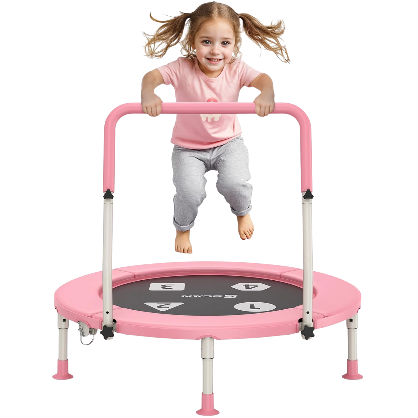 Bcan BT1 Toddler Foldable Mini Bungee Trampoline 36"