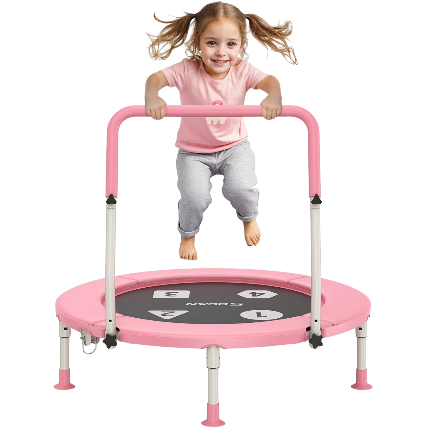 FED Fitness Bcan BT1 Toddler Foldable Mini Bungee Trampoline 36"