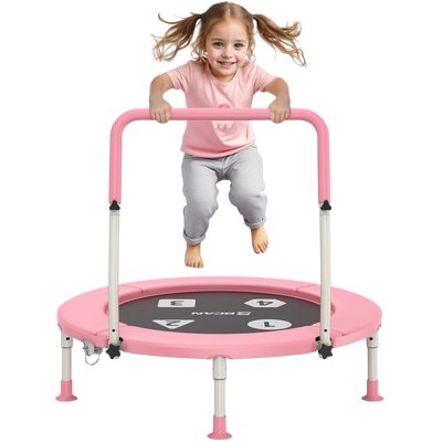 Bcan BT1 Toddler Foldable Mini Bungee Trampoline 36"