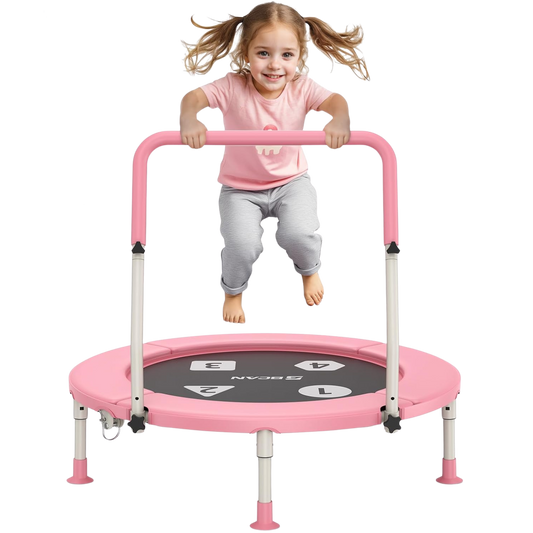 Bcan BT1 Toddler Foldable Mini Bungee Trampoline 36"