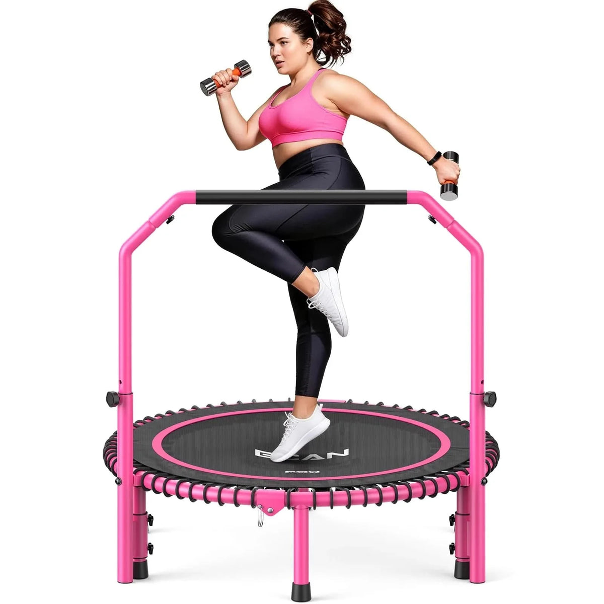 FED Fitness Bcan Series BT2 Foldable Adult Mini Bungee Trampoline