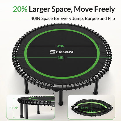 Bcan 48" Foldable Adult Mini Trampoline