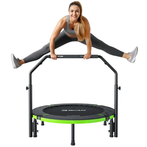 Bcan Aero Fitness Trampoline with Handlebar & Spring Cover