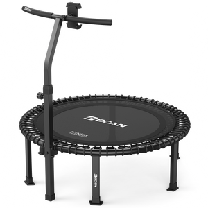 Bcan BT4 Soft Land Pro Adult Round Bungee Trampoline With Adjustable T-Handlebar