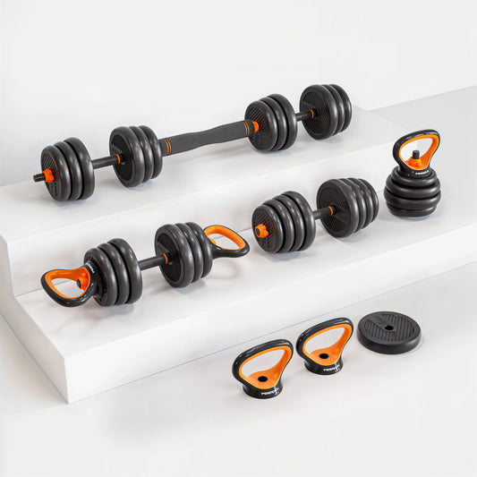 adjustable dumbbell kettelbell set barbell