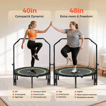 FED Fitness Bcan Series BT2 Foldable Adult Mini Bungee Trampoline