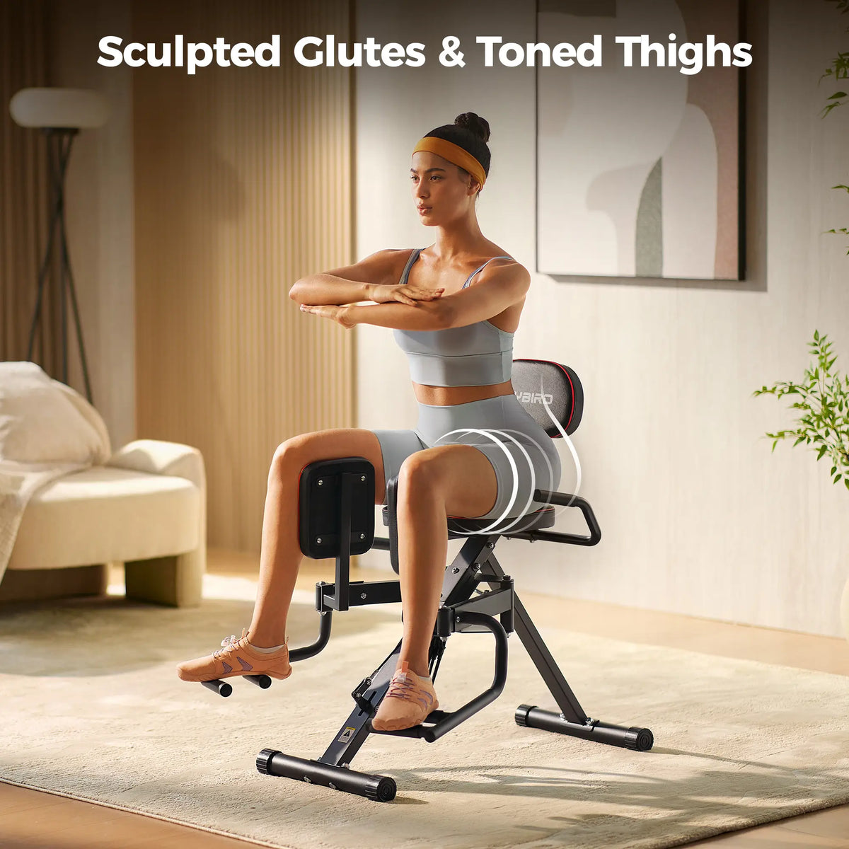FED-Fitness-Flybird-Series-HA1-2-in-1-Hip-Abductor-and-Adductor-Machine makes your glutes more sculpted and rounder