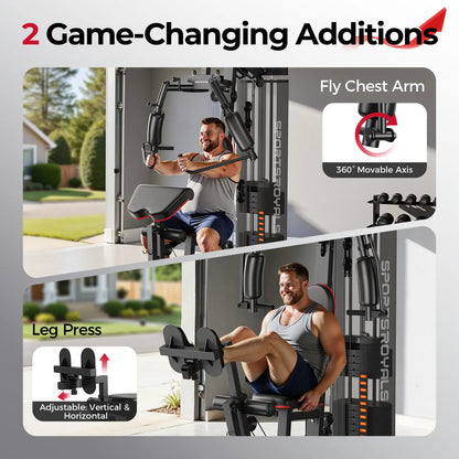 FED Fitness Sportsroyals Series MW1 Weight-Stack Multi-Functional Home Gym Station