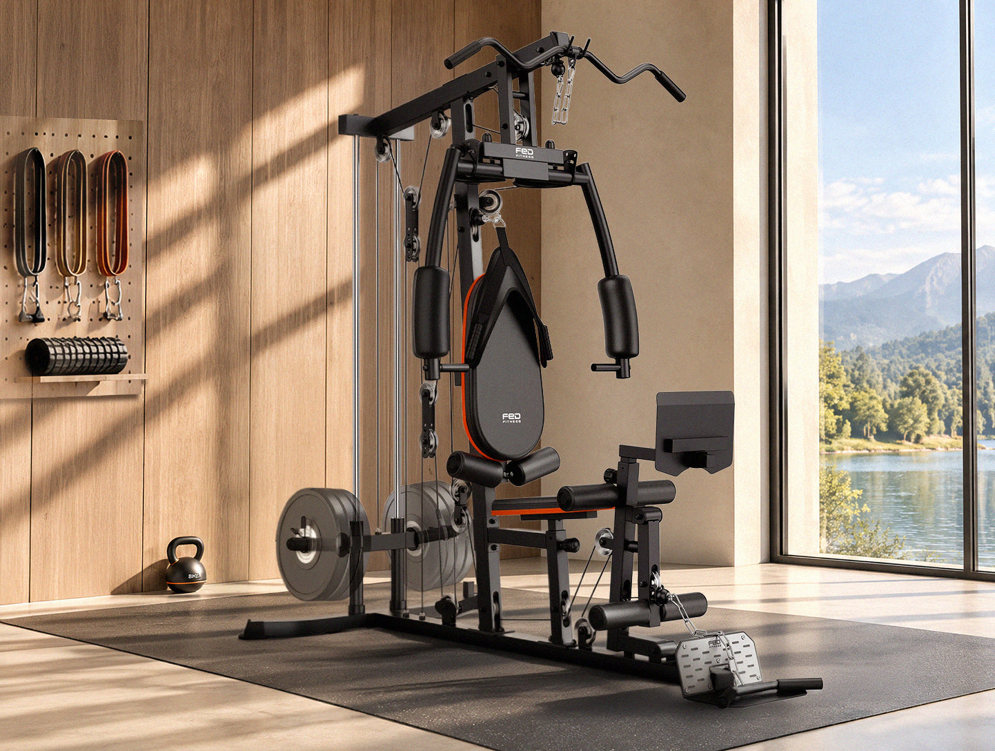 FED Fitness MW5 Multi-Functional Home Gym Station