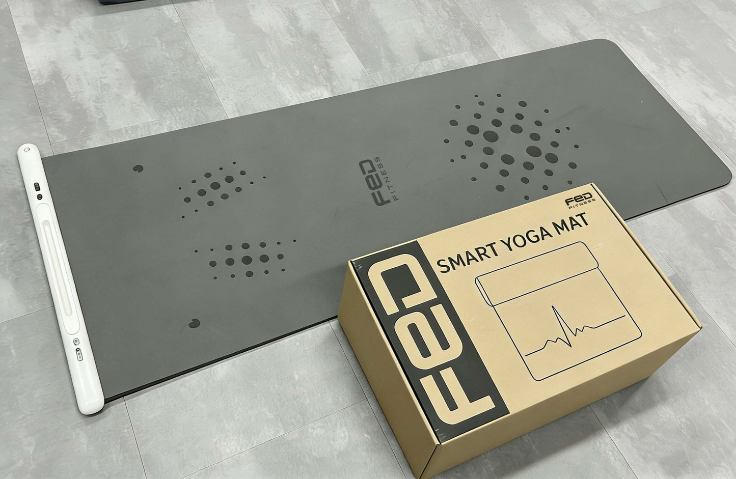 FED FITNESS Smart Yoga Mat – Durable & Sturdy, Extra Thick Non-Slip Surface, Ideal for Yoga, Pilates, and Floor Workouts