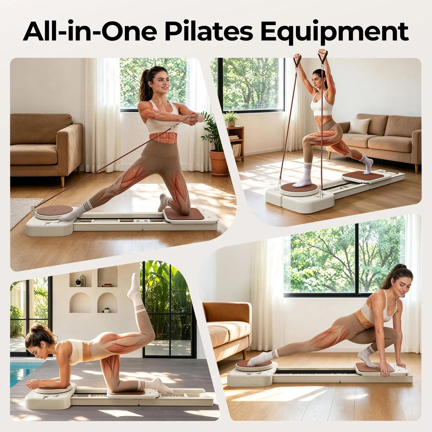 FED Fitness PF1 Pilates Reformer Machine