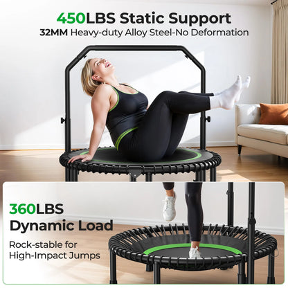 FED Fitness Bcan Series BT2 Foldable Adult Mini Bungee Trampoline