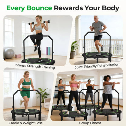 FED Fitness Bcan Series BT2 Foldable Adult Mini Bungee Trampoline