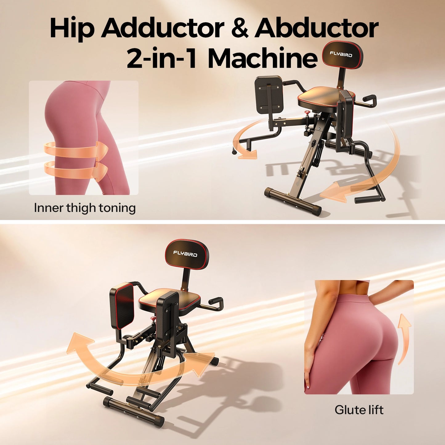 FED Fitness Flybird Series HA1 2-in-1 Hip Abductor and Adductor Machine