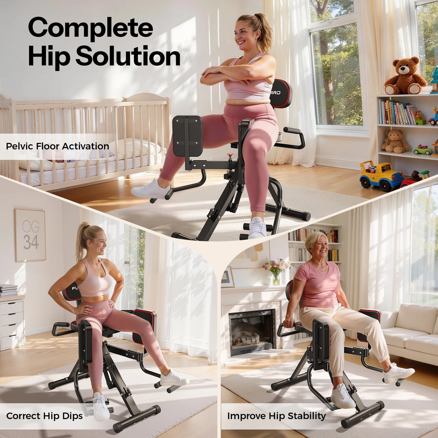 FED Fitness Flybird Series HA1 2-in-1 Hip Abductor and Adductor Machine