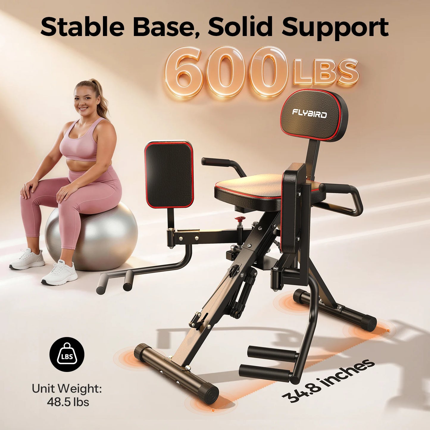 FED Fitness Flybird Series HA1 2-in-1 Hip Abductor and Adductor Machine