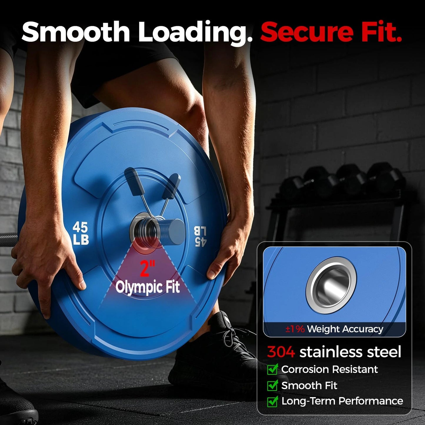 FED Fitness Sportsroyal Series 2-Inch Olympic Bumper Plates