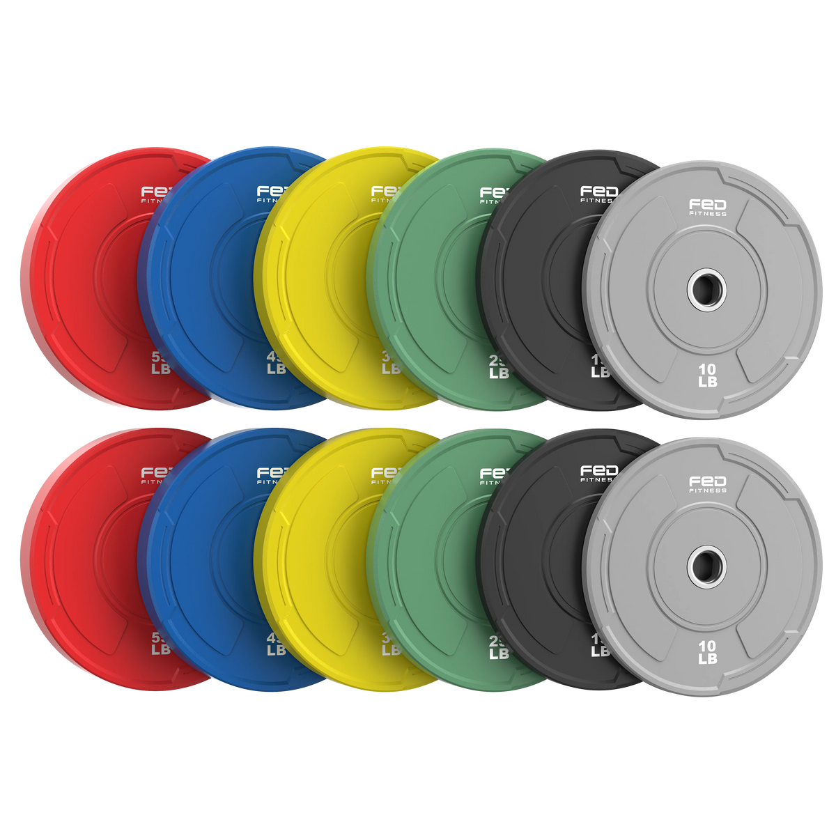 FED Fitness Sportsroyal Series 2-Inch Olympic Bumper Plates