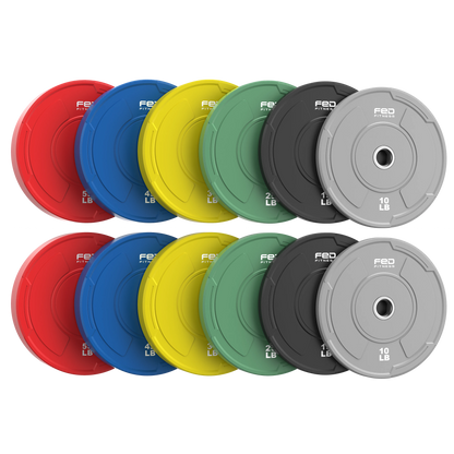 FED Fitness Sportsroyal Series 2-Inch Olympic Bumper Plates