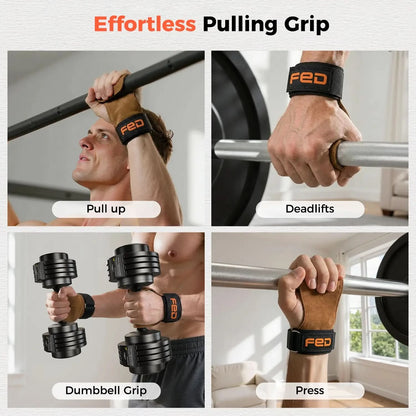 Grip trainer being used in various exercises with a focus on effortlessness.