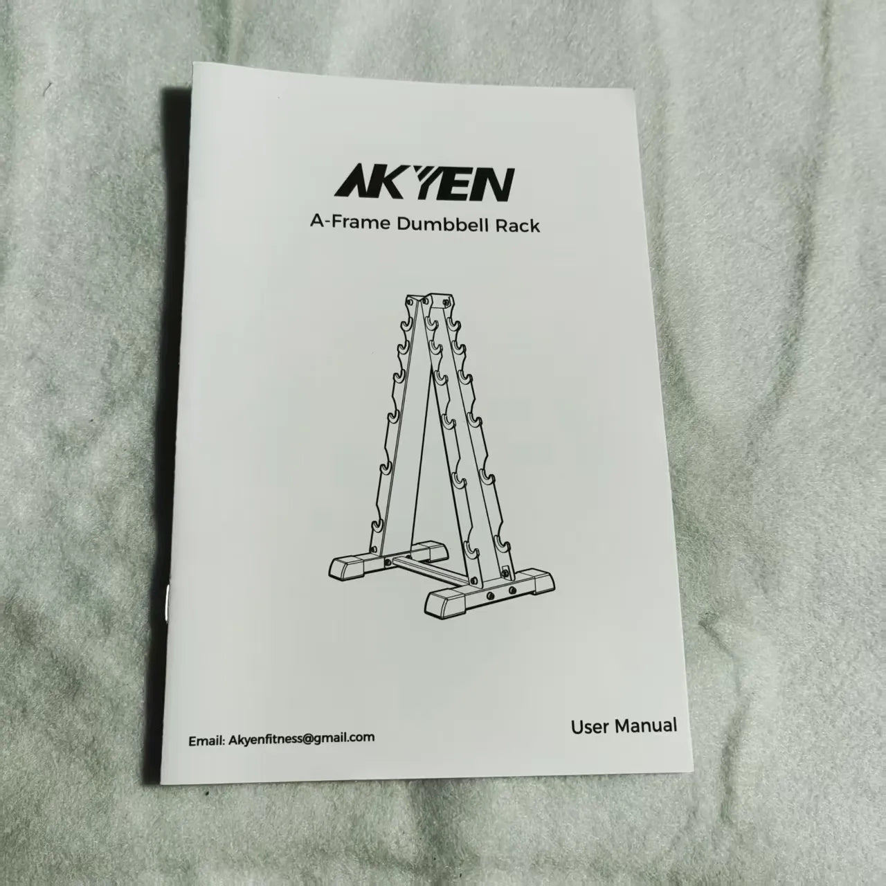 AKYEN Dumbbell Rack Stand Only, Weight Rack for Dumbbells Compact A-Frame Home Gym Space Saver